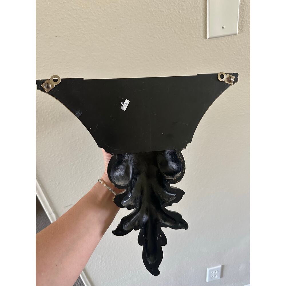 Vintage wall sconce hanging decor plastic 1960s baroque romanic home Victorian - Picture 5 of 5